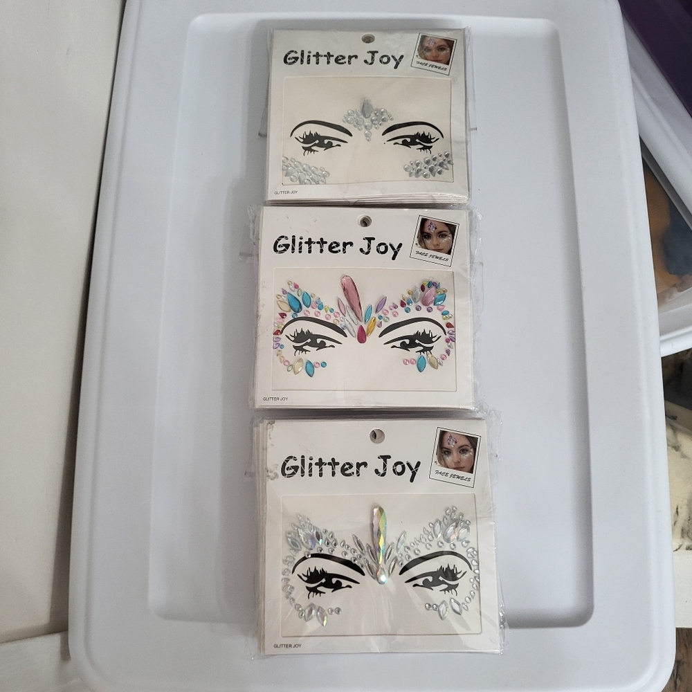 face gems glitter Rhinestone festival face jewels Glitter Joy Fairy Mermaid 36